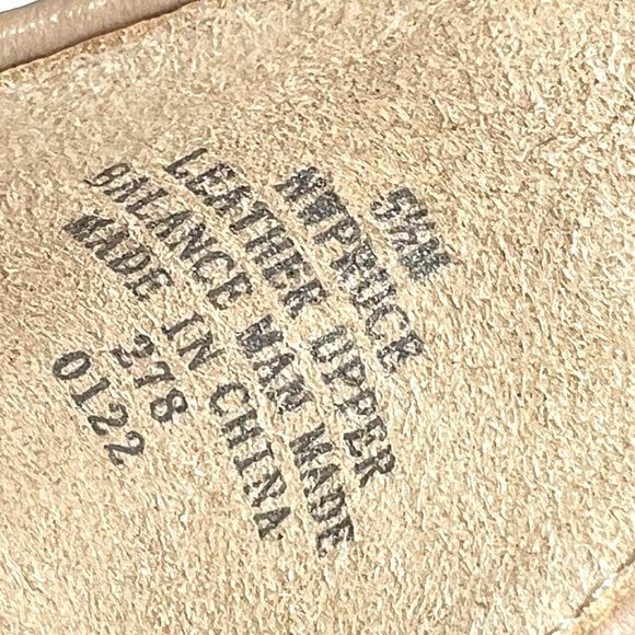 Nine West Womens Size 5.5 Natural Tan Beige Nude Block Heels Sandals Shoes - Picture 13 of 13